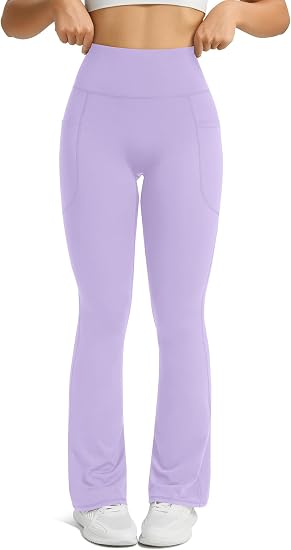 Womens Flared Yoga Pants with Pockets