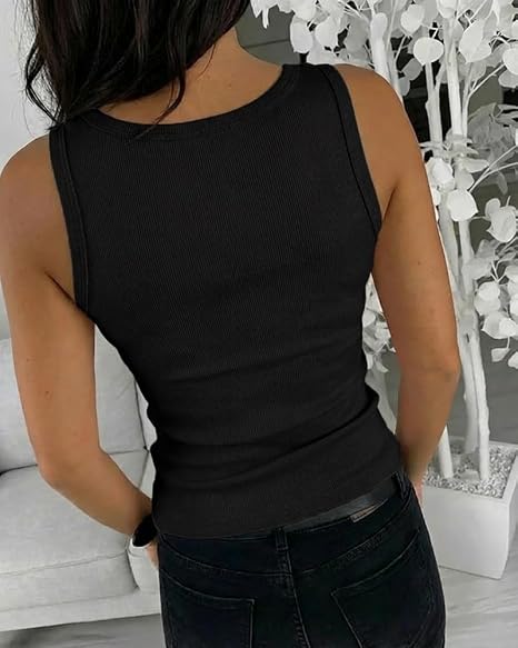 Womens Rhinestone Tank Top