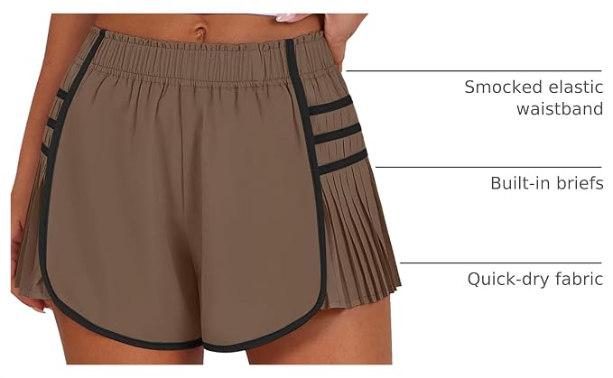 Womens Athletic Running Workout Shorts