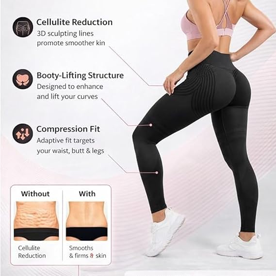 Anti Cellulite Leggings Women