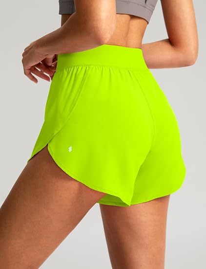 High Waisted Athletic Running Shorts for Women