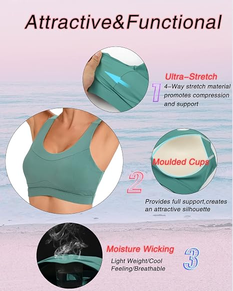 High Impact Sports Bras for Women