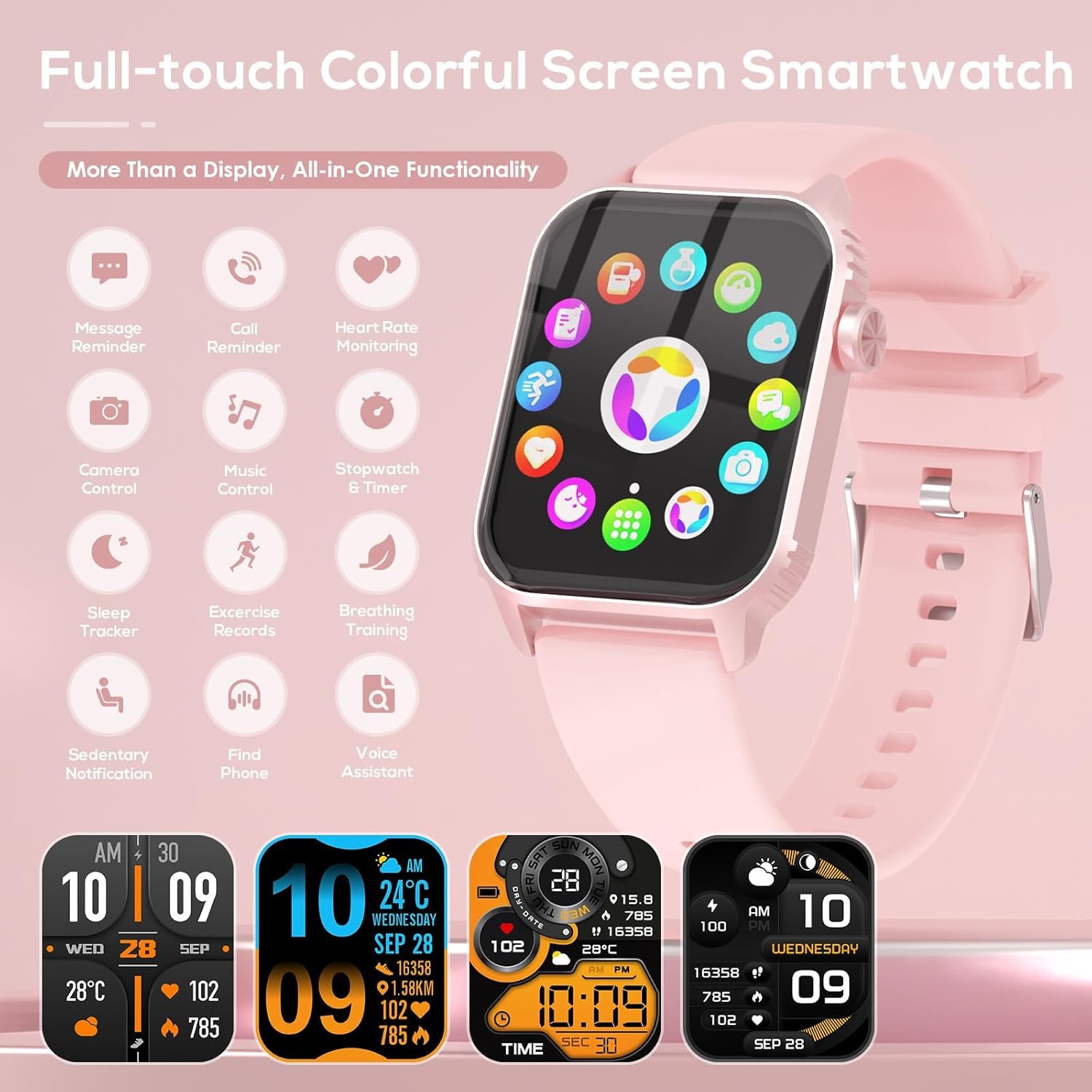 Smart Watch for Women, 120 Sports Modes Smartwatch with 1.83" HD