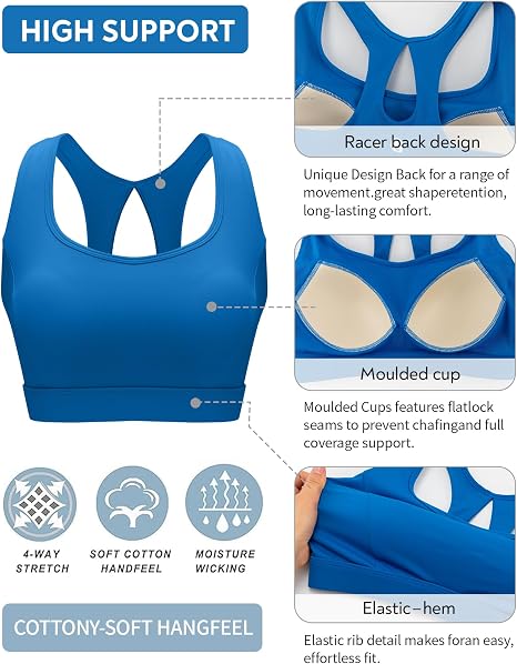 Sports Bras for Women High Support