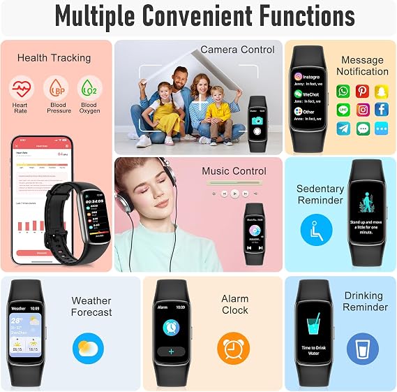 Fitness Tracker with 24/7 Heart Rate