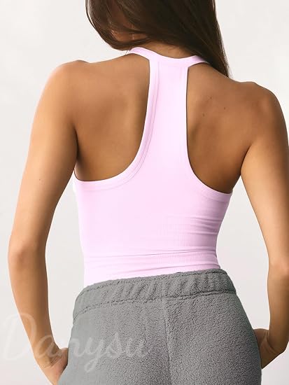 V Neck Racer Back Tank Tops for Women