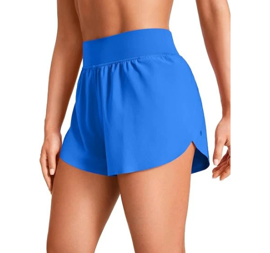 High Waisted Split Running Shorts