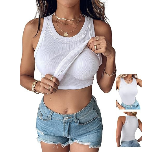 Women Built-in Bra Tank Top
