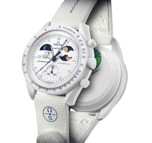 Swatch x Omega Bioceramic Mission To Earthphase Moonshine Gold "Cold Moon"