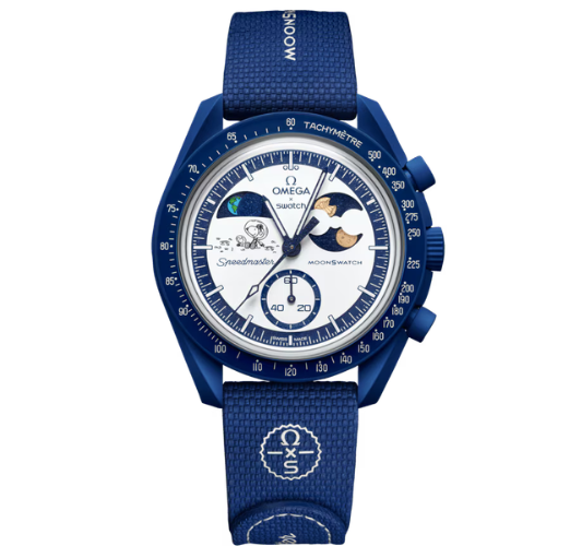 Swatch x Omega Bioceramic Moonswatch Mission To Earthphase Moonshine Gold Snoopy