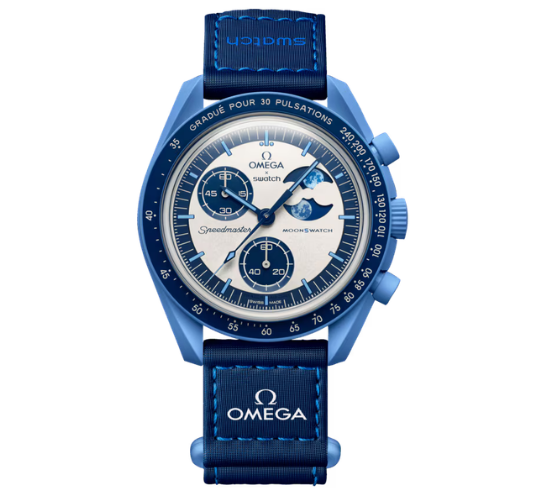 Swatch x Omega Bioceramic Moonswatch Mission to the Super Blue Moonphase