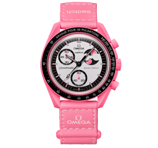 Swatch x Omega Bioceramic Moonswatch Mission to the Pink Moon