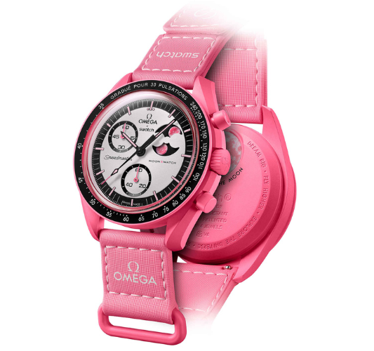 Swatch x Omega Bioceramic Moonswatch Mission to the Pink Moon
