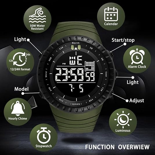 Men's Watches Sports Outdoor Waterproof